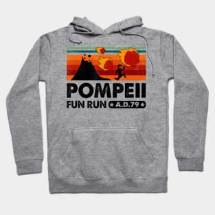 Pompeii Fun Run 79 AD Retro Vintage Hoodie